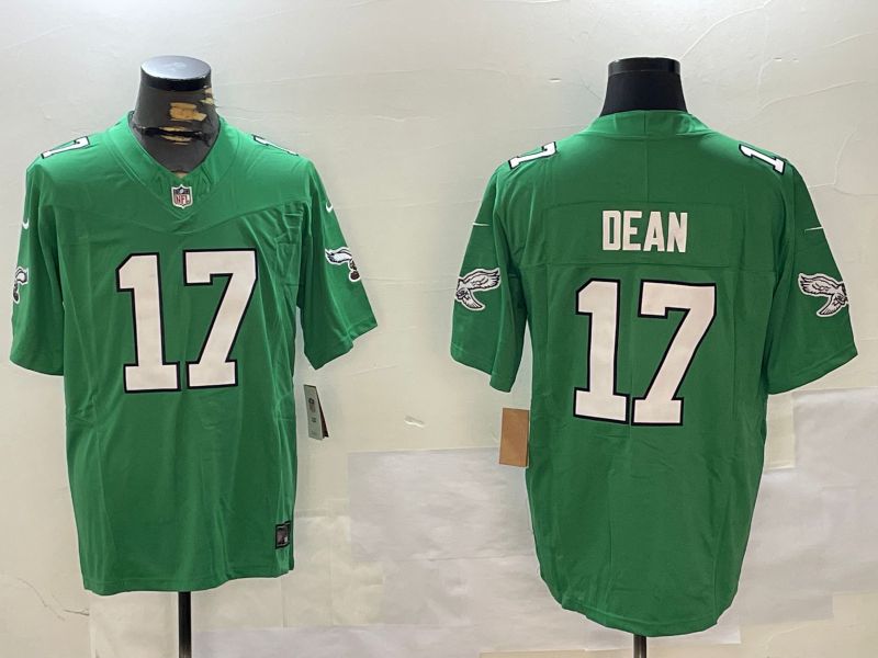 Men Philadelphia Eagles #17 Dean Green Throwback 2024 Nike Vapor Limited NFL Jersey style 1->philadelphia eagles->NFL Jersey